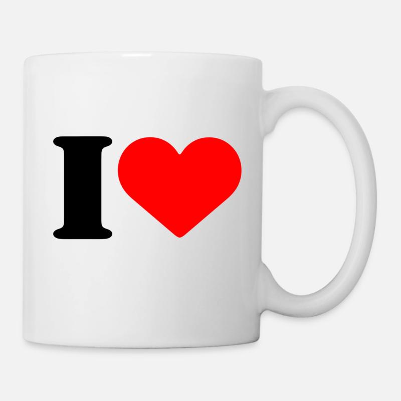 I LOVE - Tasse - Weiß