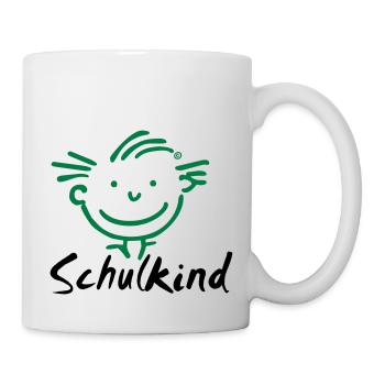 Junge Schulkind - Tasse - Weiß - Rechts