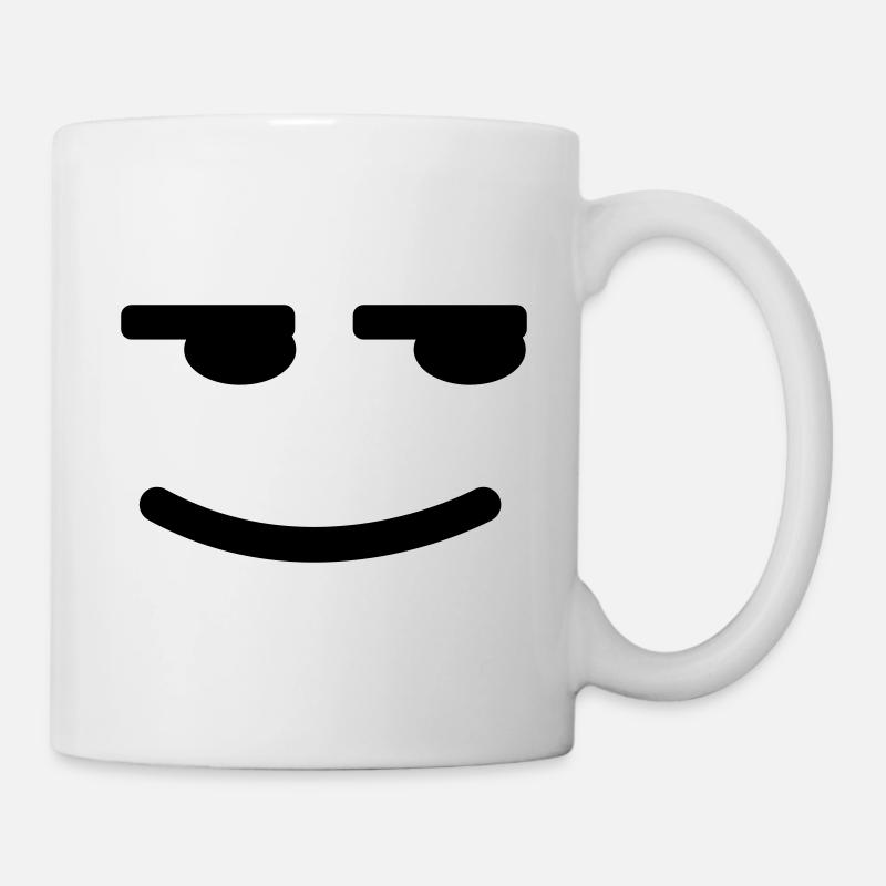 Satisfied Smiley - Mug - white