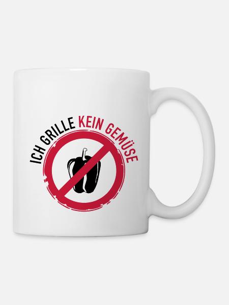 Kein Gemüse - Tasse - Weiß