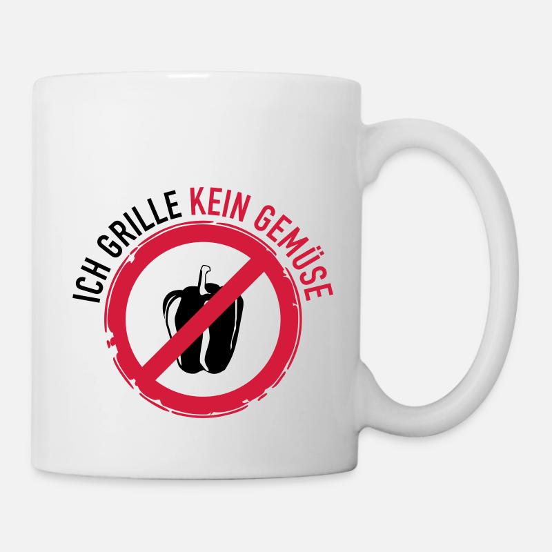 Kein Gemüse - Tasse - Weiß