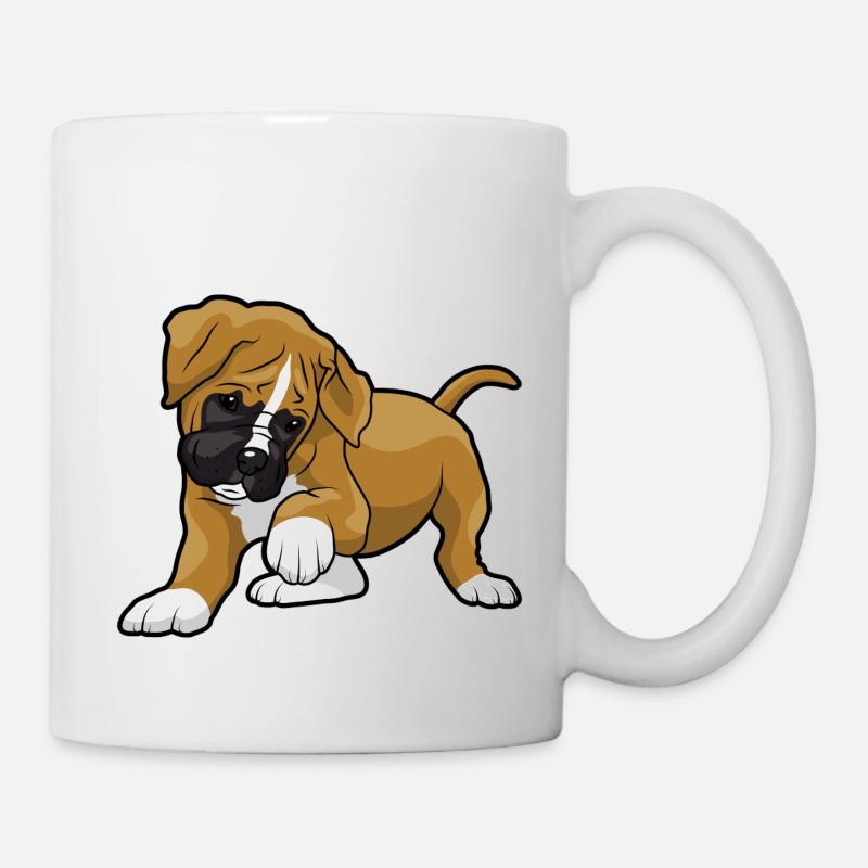 Boxer Dog - Mug - white