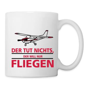 nurfliegen_cessna - Tasse - Weiß - Rechts