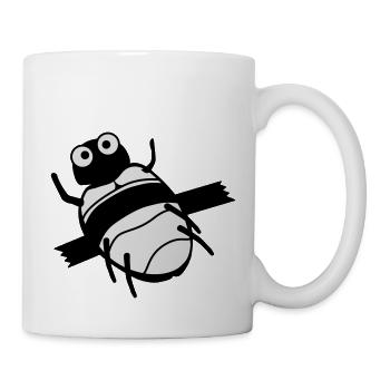 bug fixing kaefer feature tixo - Tasse - Weiß - Rechts