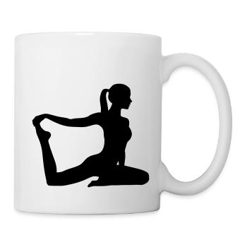 Fitness Pilates Aerobic - Tasse - Weiß - Rechts