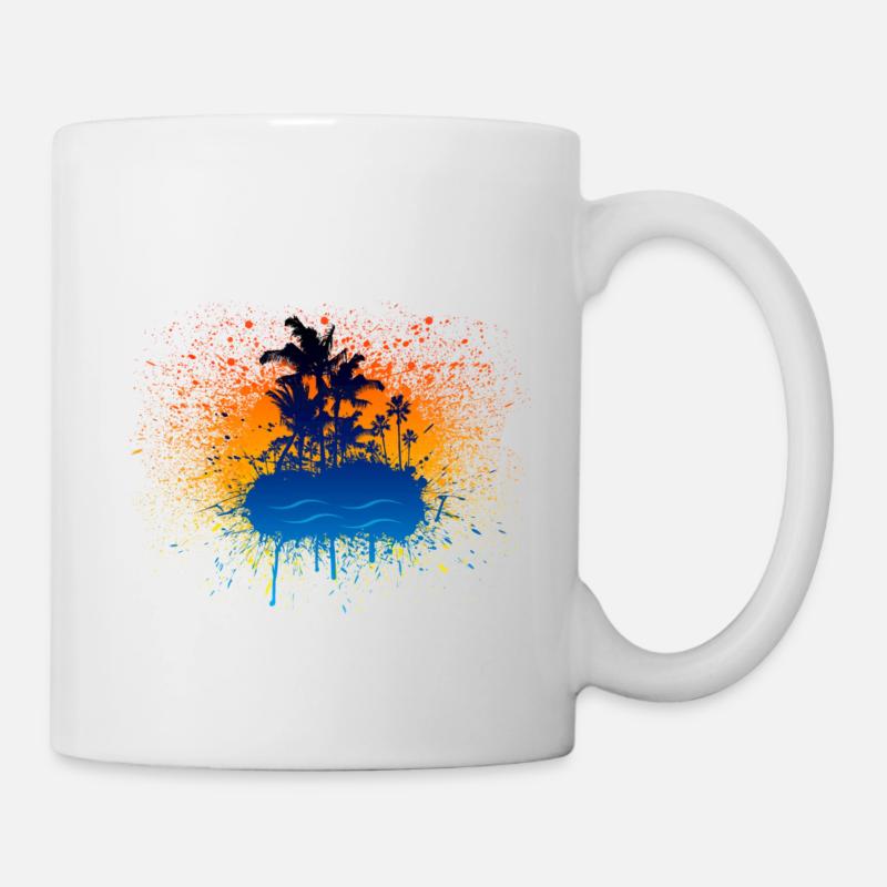Île Graffiti - Mug blanc - blanc