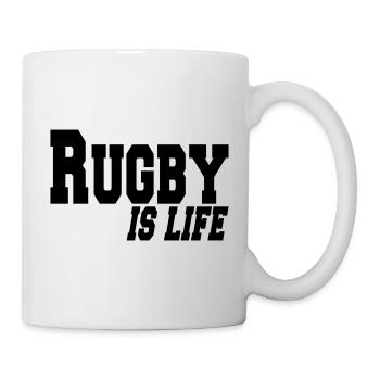 rugby is life - Mug - white - Right