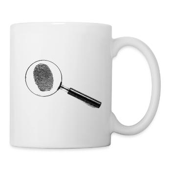 Lupe - Tasse - Weiß - Rechts