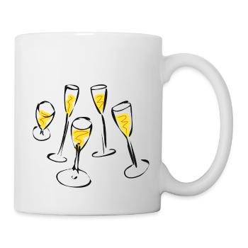 Sekt - Tasse - Weiß - Rechts