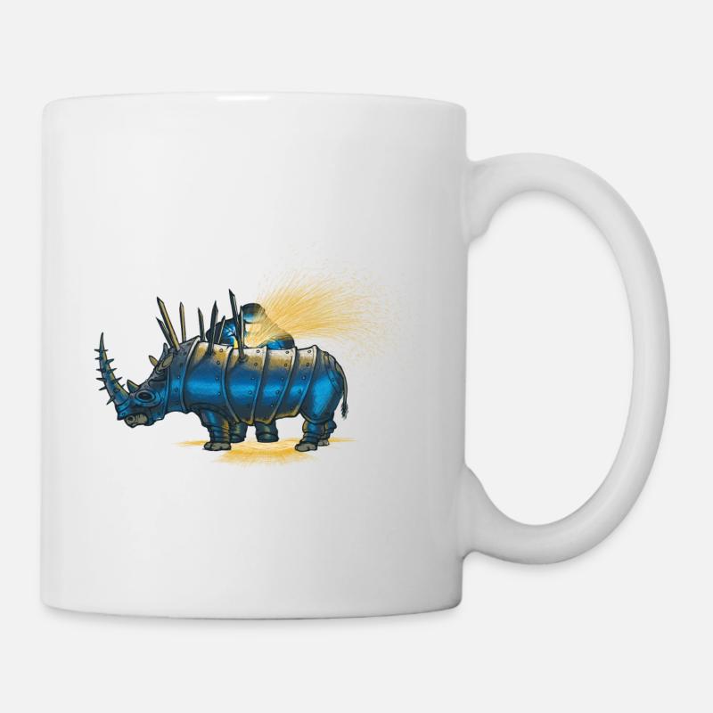 Saved rhino - Tasse - Weiß