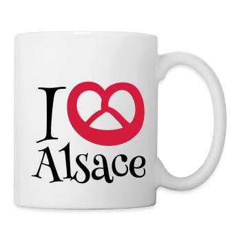 i love alsace - Mug blanc - blanc - Droite