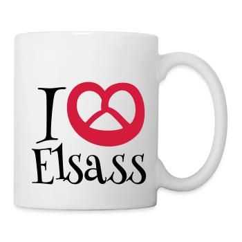 i love ELSASS - Mug blanc - blanc - Droite