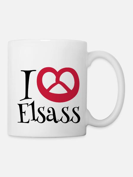 i love ELSASS - Mug blanc - blanc