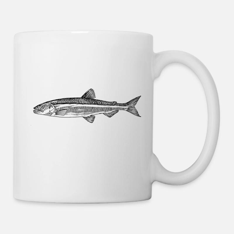 Forellen Angler - Tasse - Weiß