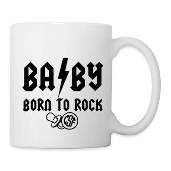 BABY Born to Rock - Tasse - Weiß - Rechts