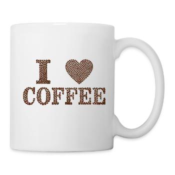 liebe Kaffee - Tasse - Weiß - Rechts