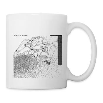 Fld.) GitS; Tachikoma, GitS Tank Cyberpunk A.I. - Tasse - Weiß - Rechts