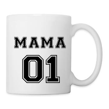 Mama 01 Weihnachten Partner Paar Liebe Geschenk - Tasse - Weiß - Rechts