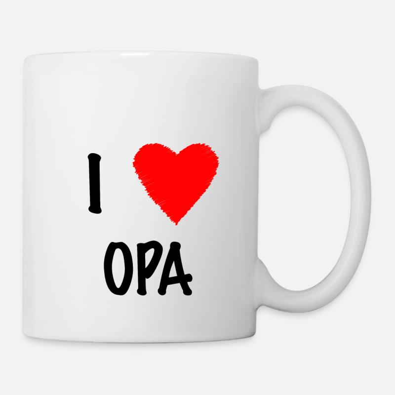 J'aime OPA - Mug blanc - blanc