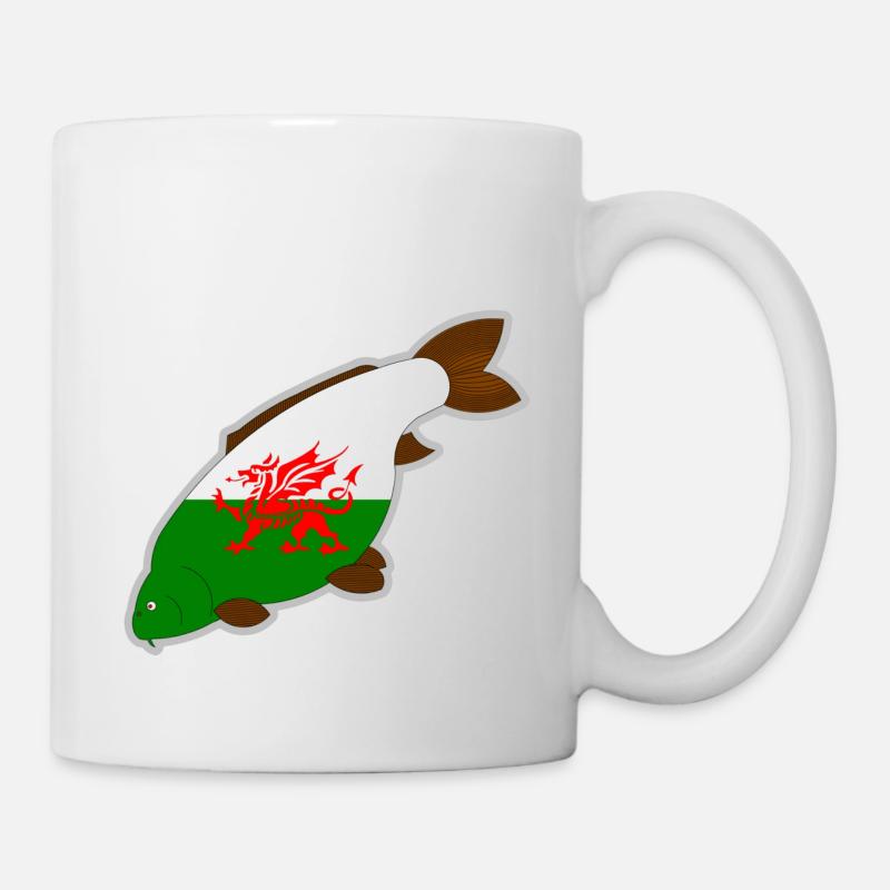 wales carp - Mug - white