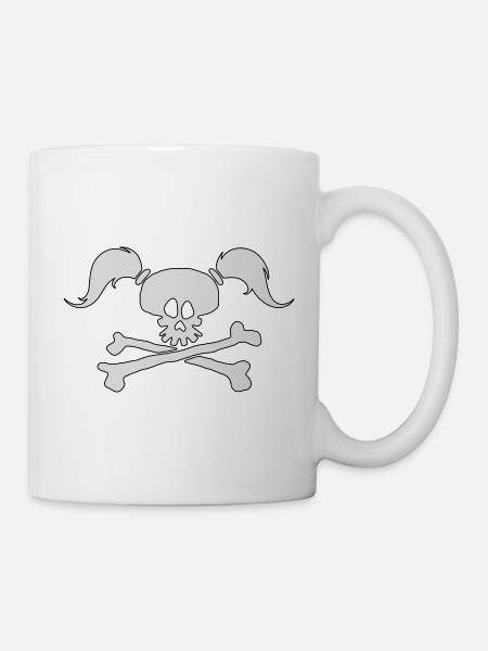 Pirate Girl - Mug - white
