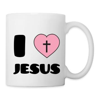 I Love Jesus - Mug blanc - blanc - Droite