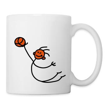 basketball_person_2c - Mug blanc - blanc - Droite