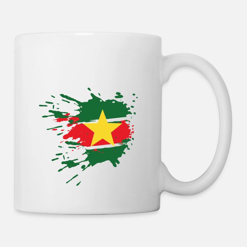 drapeau Suriname - Mug blanc - blanc
