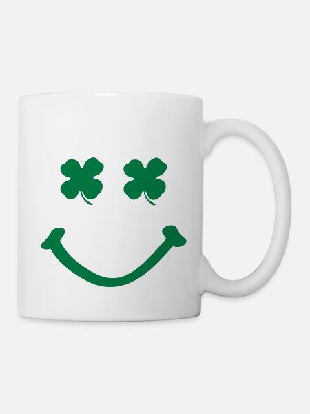 irish smile - Tasse - Weiß