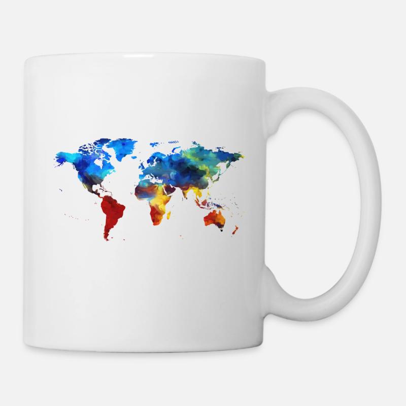World's map - Mug - white