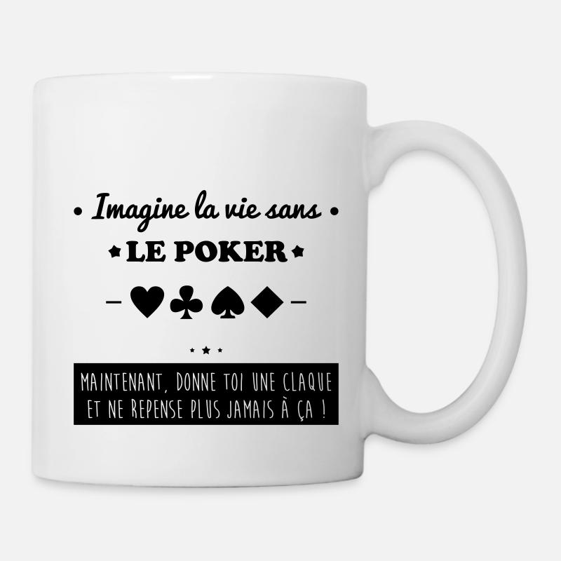 Le poker - Mug blanc - blanc