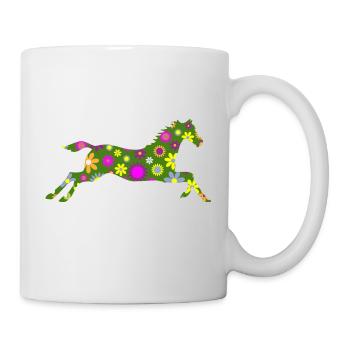 Cheval - Mug blanc - blanc - Droite