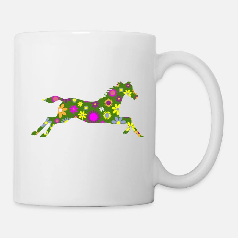 Cheval - Mug blanc - blanc