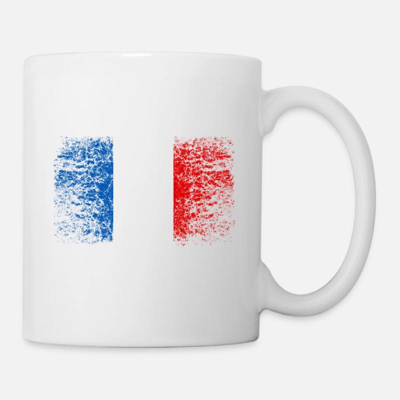 Frankreich 002 AllroundDesigns - Tasse - Weiß