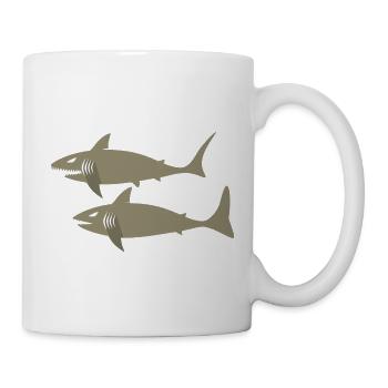 shark6 - Mug blanc - blanc - Droite