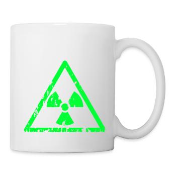 radioactive toxic green - Tasse - Weiß - Rechts