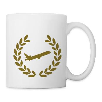 airplane jet deluxe - Tasse - Weiß - Rechts