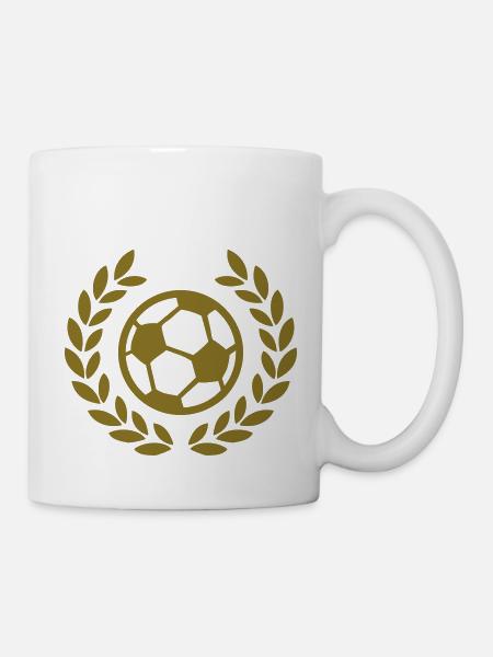 fussball ball deluxe - Tasse - Weiß