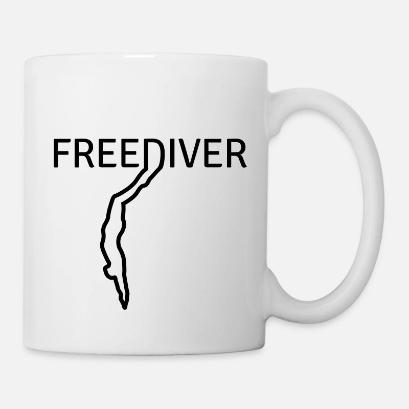 Freediver - Tasse - Weiß