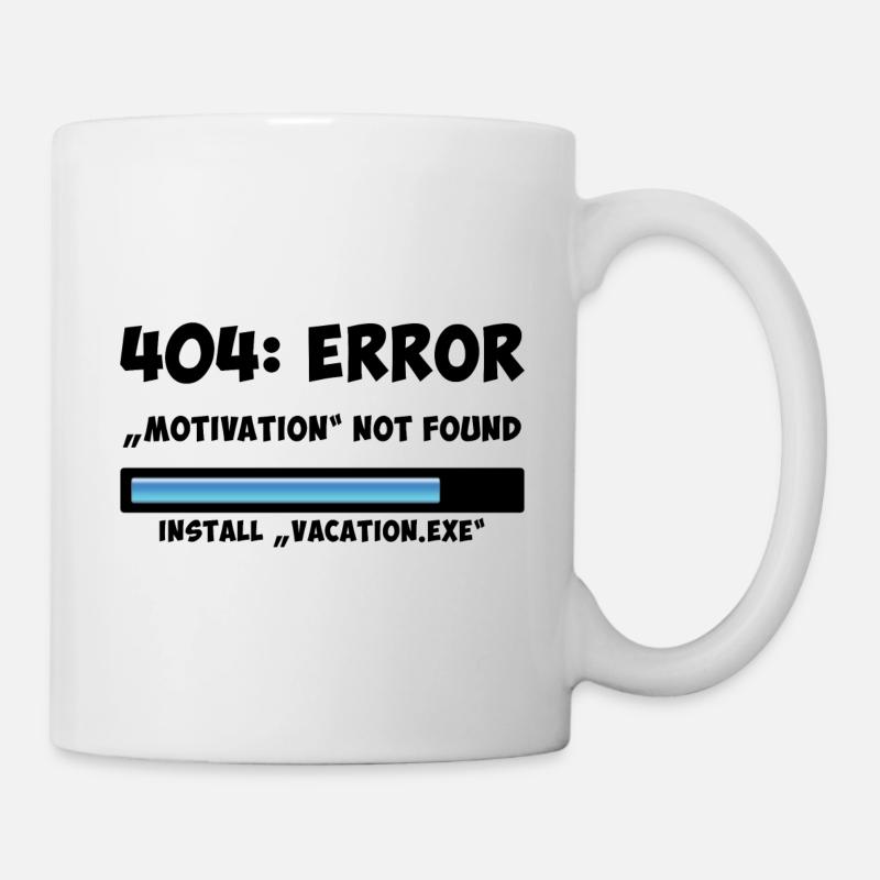 Install Vacation.exe - Tasse - Weiß