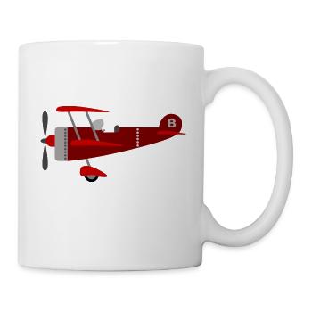 Airplane for children - Mug - white - Right
