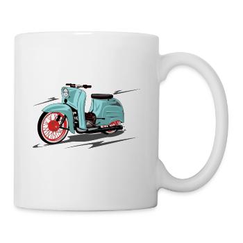 Simson Schwalbe menthe, menthe poivrée - Mug blanc - blanc - Droite
