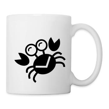 cute crab kids - Mug - white - Right
