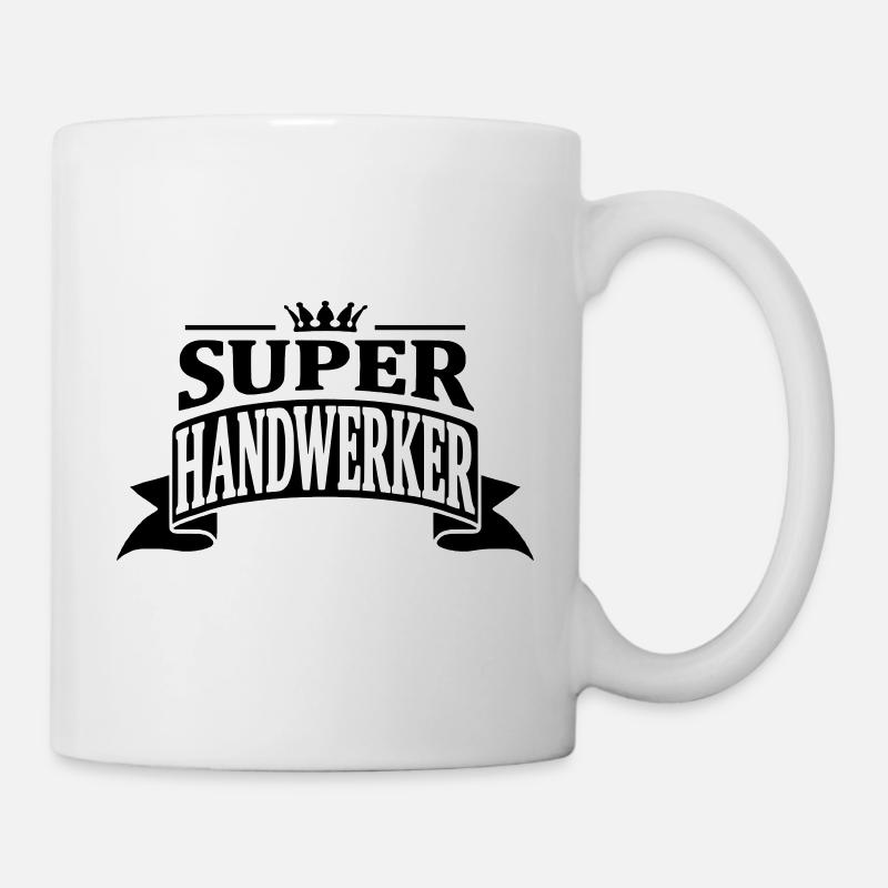 super handwerker - Tasse - Weiß
