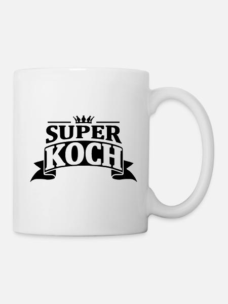 super koch - Tasse - Weiß