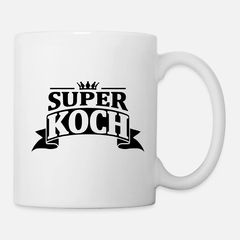 super koch - Tasse - Weiß