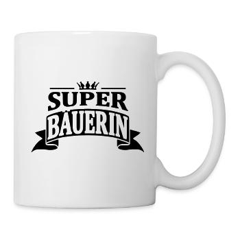 super bäuerin - Tasse - Weiß - Rechts