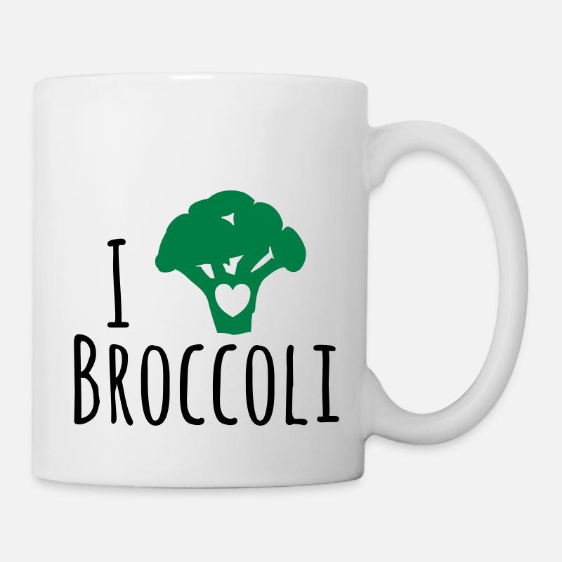 Broccoli Shirt - Mug - white