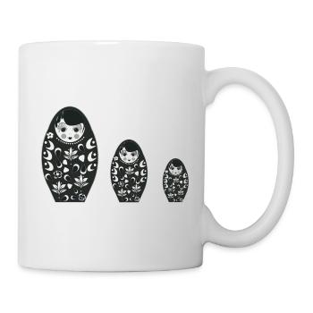 Matroschka Figuren - Tasse - Weiß - Rechts