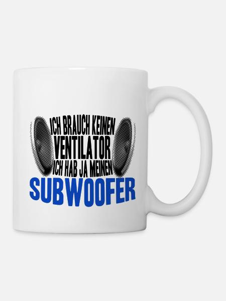 Subwoofer - Tasse - Weiß